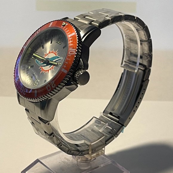 Miami Dolphins NFL Stainless-Steel Men's KEY Watch by SPARO NEW - Picture 3 of 8